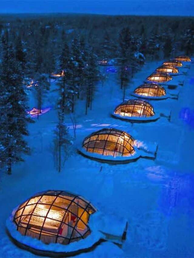 Glass Igloo Hotel. The Best Way to See the Northern Lights